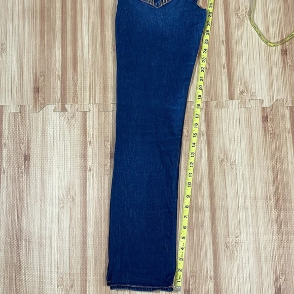 Hollister Faded Dark Wash Straight Leg Denim Jeans Women's Size 5S/W27 - Picture 4 of 7